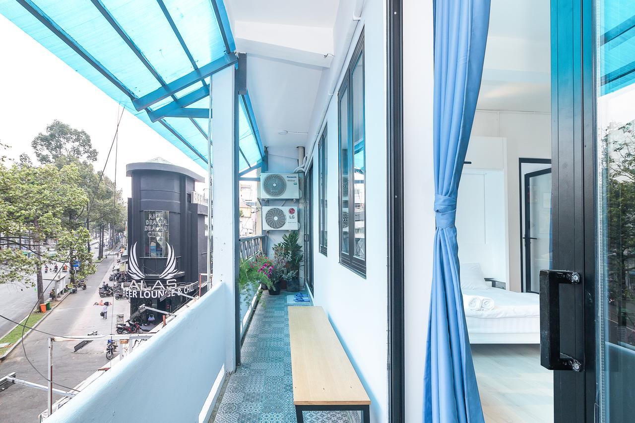 Scandinavian Apartment With Balcony In Bui Vien Ho-Chi-Minh-Stadt Exterior foto
