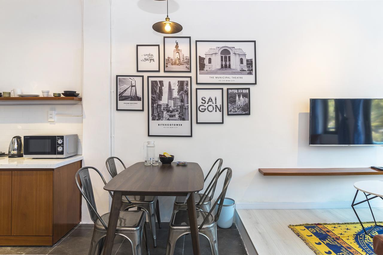 Scandinavian Apartment With Balcony In Bui Vien Ho-Chi-Minh-Stadt Exterior foto