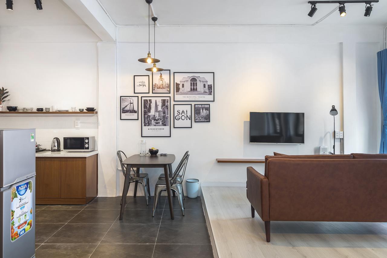 Scandinavian Apartment With Balcony In Bui Vien Ho-Chi-Minh-Stadt Exterior foto