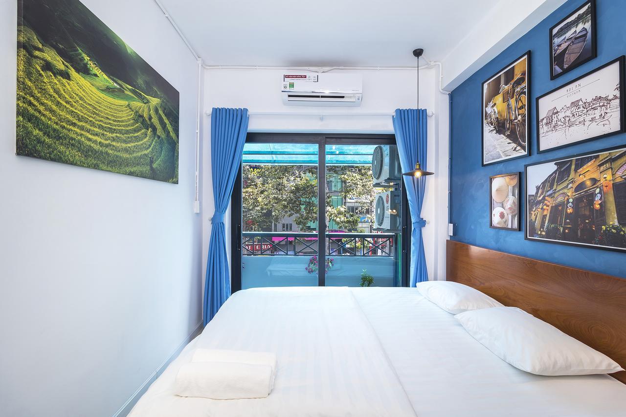 Scandinavian Apartment With Balcony In Bui Vien Ho-Chi-Minh-Stadt Exterior foto