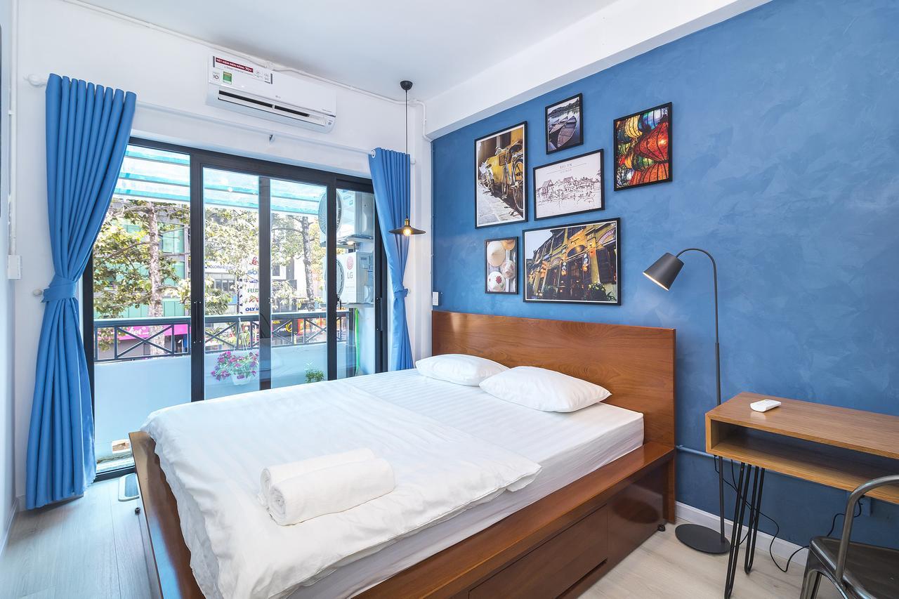 Scandinavian Apartment With Balcony In Bui Vien Ho-Chi-Minh-Stadt Exterior foto